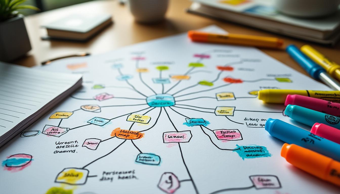 apprenez à utiliser la carte mentale pour améliorer votre méthode d'étude, stimuler votre mémoire et organiser vos idées efficacement.